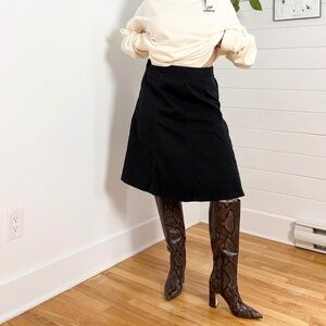 Y2K LL Bean flare midi skirt